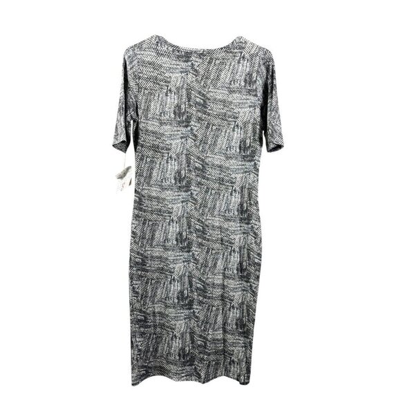 LuLaRoe Julia Women's Grey A Line Dress - Picture 3 of 6